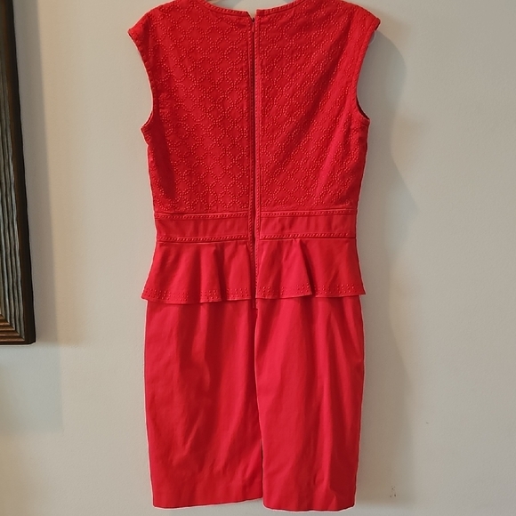 ANTONIO MELANI Red Textured Mini Dress - Picture 5 of 6